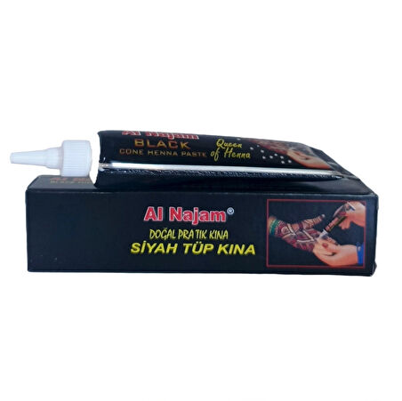 Kızıl (Kırmızı) Doğal Tüp Kına 30 gr +Siyah Doğal Tüp Kına 30 gr Pratik kına