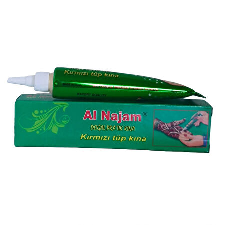 Kızıl (Kırmızı) Doğal Tüp Kına 30 gr +Siyah Doğal Tüp Kına 30 gr Pratik kına