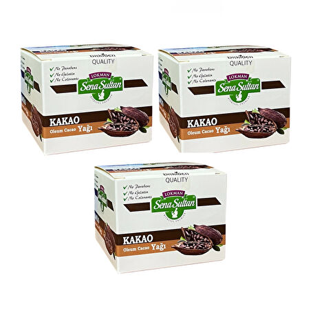 3 Adet Saf Kakao Yağı 100 ml, Lokman Sena Sultan