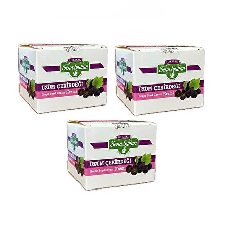ÜZÜM ÇEKİRDEĞİ Kremi100 ML 3Adet, Lokman Sena Sultan