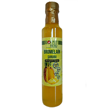 Bromelain Şurubu, Katkısız, Doğal, 250ml 3 Adet, DVD Lokman Aktar
