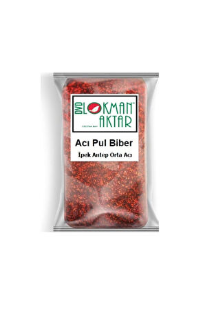 Kalın Pul Biber Antep Orta Acı 500 gr, Lokman Aktar