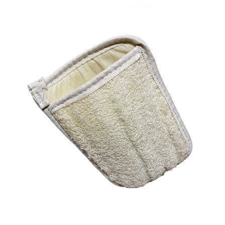 Kabak ve Mısır Lifli Çift Yüzlü Banyo Kesesi (El geçmeli) (21,5 * 16,5cm),1 Adet Derya Eren