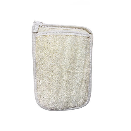 Kabak ve Mısır Lifli Çift Yüzlü Banyo Kesesi (El geçmeli) (21,5 * 16,5cm),1 Adet Derya Eren