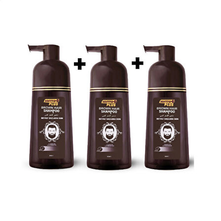 3 Adet Brown Hair Kahverengi Şampuan 350 ml