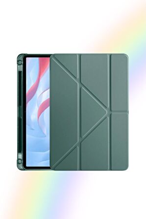 Galaxy Tab A9+ / A9 Plus 11 İnç 2023 Uyumlu Fuchsia Kalem Bölmeli Akıllı Tablet Kılıfı