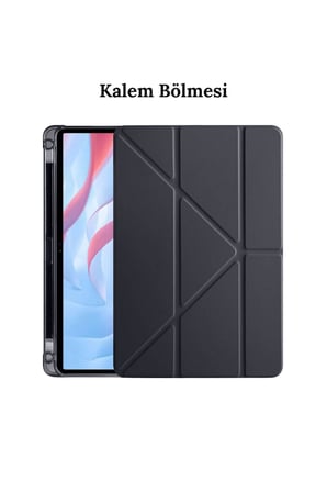 Galaxy Tab S9 Fe Plus 12,4 inç ile Uyumlu Fuchsia Kalem Bölmeli Stand Özellikli Akıllı Tablet Kılıfı