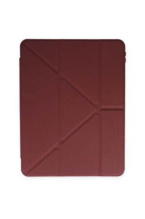 Galaxy Tab S6 P619 Kılıf Tri Folding Kalem Bölmeli Standlı Kılıf