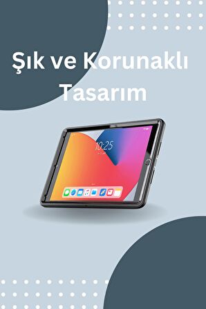 Qpen iPad Air 10.9 inç 3/4/5 Nesil Uyumlu Hand Strap Tablet Kılıfı