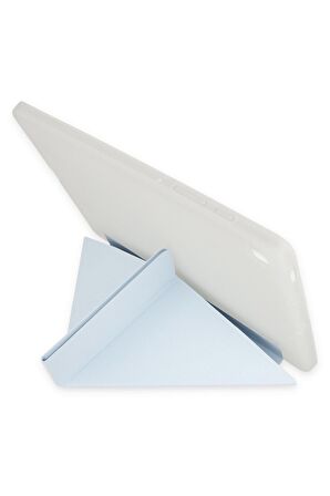 Galaxy Tab S6 P619 Kılıf Tri Folding Kalem Bölmeli Standlı Kılıf