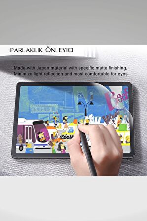 Galaxy Tab S9 FE SM-X510 Uyumlu Gerçek Kağıt Hissi Parlama Önleyici Paper Like Ekran Koruyucu