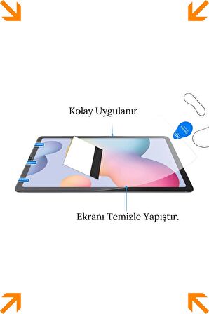 Galaxy Tab S9 FE SM-X510 Uyumlu Gerçek Kağıt Hissi Parlama Önleyici Paper Like Ekran Koruyucu