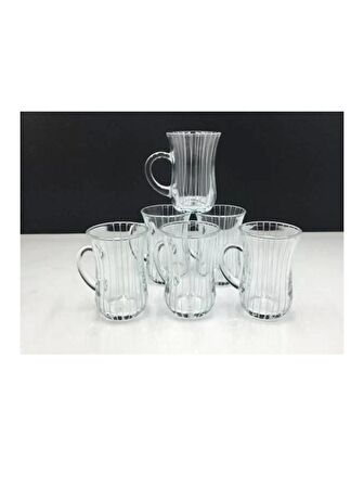 Paşabahçe 55411 Yağmur Kulplu Bardak 6 Lı