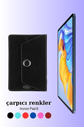 Honor Pad 8 Uyumlu Universal 12 inç Kılıf Pu Deri Standlı Tablet Kılıf