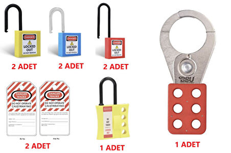 Etiketleme Kilitleme İstasyonu P Model Eked - 6 Kilit + 2 Çoklayıcı + 2 Etiket Sl Ls01 