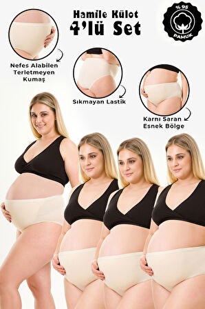 4LÜ SET HAMİLE KÜLOT 