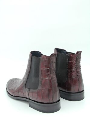 Bj3001 Reptil Erkek Klasik Bot - Bordo