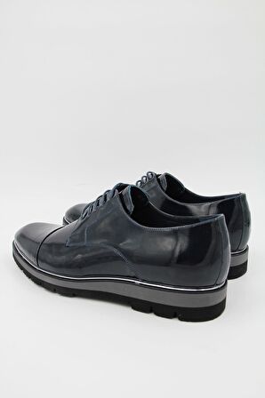 E606 Erkek Rugan Ayakkabı - Lacivert