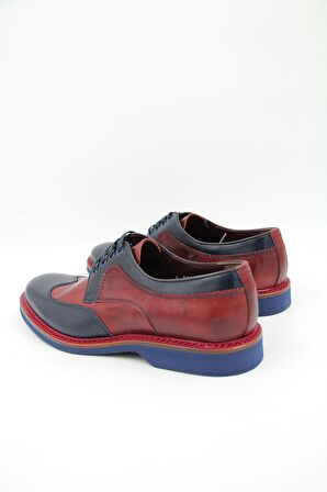Oggi 00600-161 Erkek Klasik Ayakkabı - Bordo-Lacivert