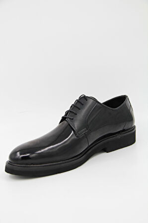 James Franco M2020 Erkek Klasik Ayakkabı - Siyah Rugan