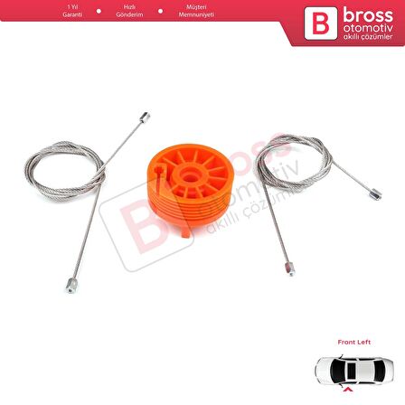 Peugeot 207 WA WC WK SW 2006–2015 5-Kapı 9221W9 İçin Elektrikli Ön Sol Cam Kriko Tamir Seti