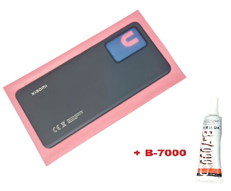 Xiaomi Mi 13 Lite Arka Pil Batarya Kapağı (Orijinal CAM B-7000) Siyah