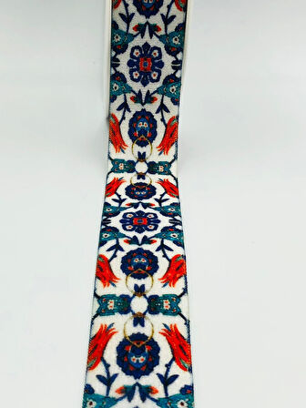 5 Metre Desenli Kadife Kurdele 25 mm, Keten, Saten, Kadife, ohça, Süsleme, Çeyiz, Gelin, Nişan, Söz, Paketleme, Fiyonk