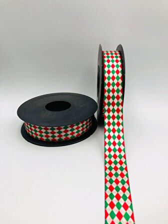 5 Metre Yılbaşı Kurdelesi 2 cm Dekoratif, Kurdele, Yılbaşı Süsü