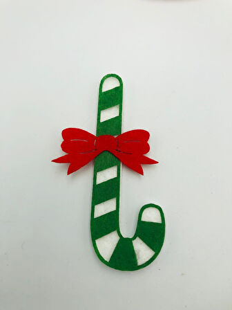 9 Parça Yılbaşı Keçe Motif Set Keçe Motif Keçe Süs Süsleme Ağaç Süsü