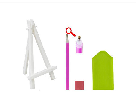 21x25 Çocuklar İçin Boncuklu Taşlı Mozaik Elmas Boyama Goblen Pano Tablo Resim Boncuk Puzzle Diamond Painting