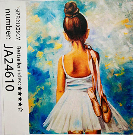 21x25 Çocuklar İçin Boncuklu Taşlı Mozaik Elmas Boyama Goblen Pano Tablo Resim Boncuk Puzzle Diamond Painting