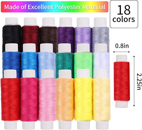 Dikiş Seti - Fermuarlı Seyahat- Yolculuk İçin Taşınabilir Çeyiz Dikiş Kutusu