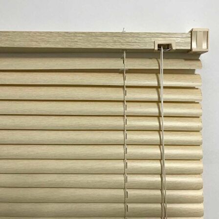 Pvc Jaluzi 25 mm 90x200 cm Ölçülerinde Ahşap Desenli