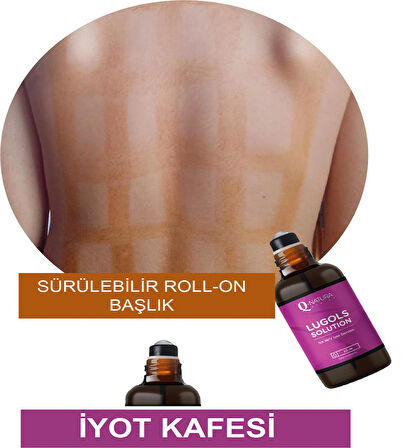 İyot kafesi için Roll-on başlık ve kapak 2'li set