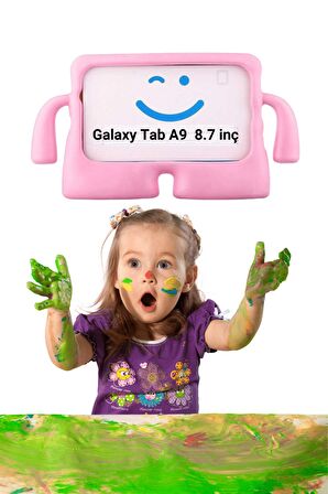 Galaxy Tab A9 8.7 inç Uyumlu Fuchsia iBuy Standlı Çocuk Tablet Kılıfı