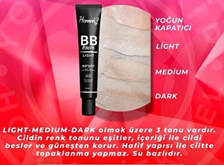 Homm Life BB Krem Medium 50+ spf 40 Ml