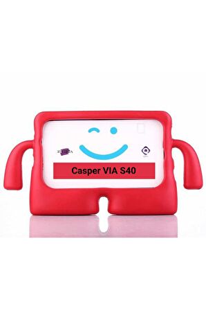 Via S40 10.4 inç Uyumlu Fuchsia iBuy Standlı Eğlenceli Çocuk Ruhlu Tablet Kılıfı