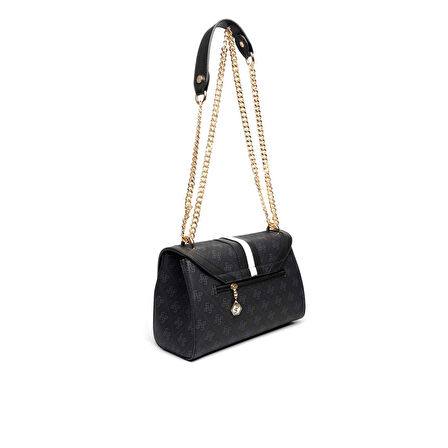 Silver Polo  Kadın Çapraz Çanta 1139-46355 SILVER POLO ÇAPRAZ Kadın ÇANTASI M178 SİYAH-MAT SİYAH