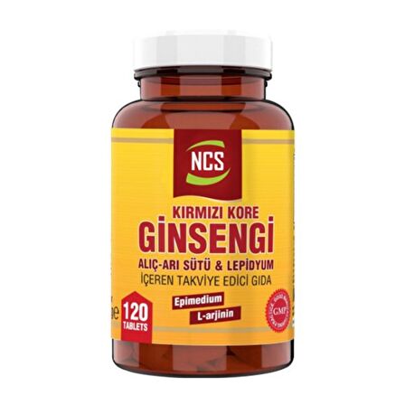 Korean Red Ginseng 120 Tablet Alıç Arı Sütü L Arginin Erkeklere Özel Formül