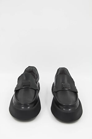 Luciano Bellini Alfa 5405 Erkek Loafer Ayakkabı - Siyah