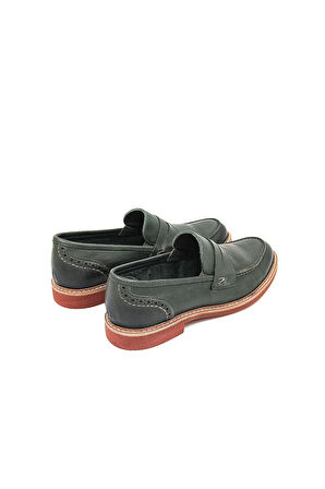 Freefoot 2654 Erkek Klasik Ayakkabı - Yeşil