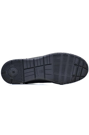King Paolo B9486 Krakers Erkek Comfort Ayakkabı - Siyah