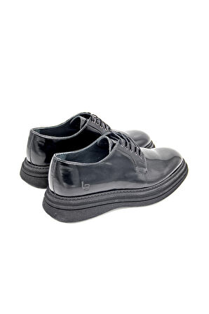 Luciano Bellini C22801-2 Erkek Klasik Ayakkabı - Siyah Rugan