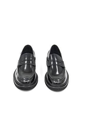 Alberto Rossi 101 6Km 4528 Erkek Klasik Ayakkabı - Siyah Rugan