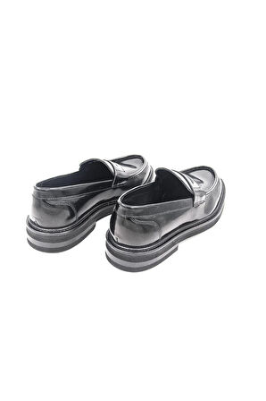 Alberto Rossi 101 6Km 4528 Erkek Klasik Ayakkabı - Siyah Rugan