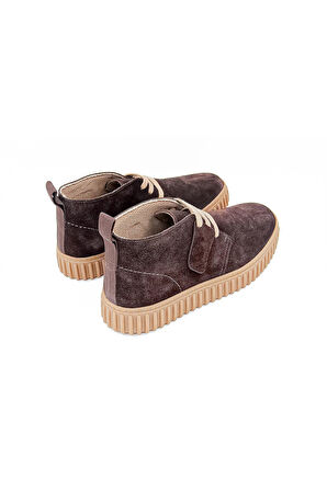 Freefoot 263271 Üç Bağcıklı Erkek Casual Bot - Koyu Kahverengi