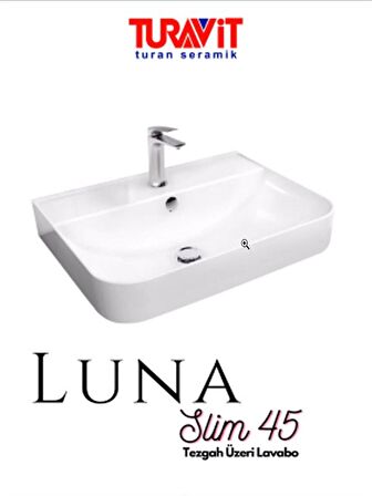 Turavit Luna 45 cm Tezgah Üstü Lavabo