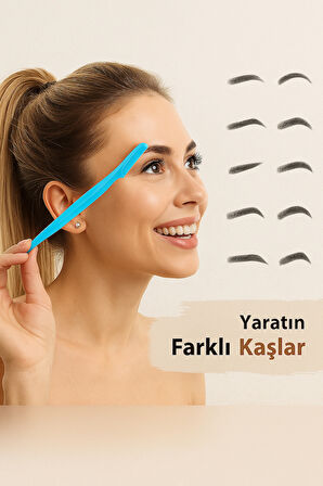 Professional 3 Adet Yüz Jileti Kaş Usturası