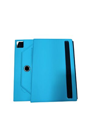 TCL Nxtpaper 11 inç Uyumlu 360 Dönebilen Deri Standlı Universal Tablet Kılıfı 