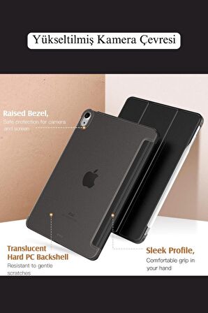 iPad Air 11 inç 6. Nesil M2 Çip Uyumlu Akıllı Smart Cover Tablet Kılıfı